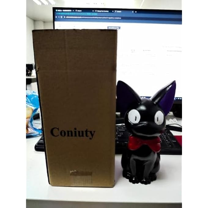 Coniuty CAT PIGGY BANK, UNBREAKABLE PLASTIC COIN MONEY BANK FOR KIDS, GIFT FOR BIRTHDAY, CHRISTMAS AND SPECIAL DAY (BLACK) - Image 3